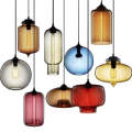 Factory promotion Indoor smoke glass pendant lamp single lights for home